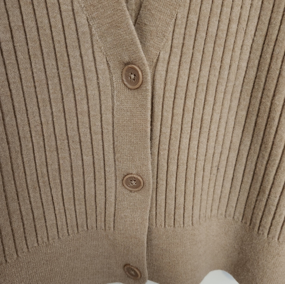 RW&CO Tan Ribbed Cardigan - Picture 5 of 7